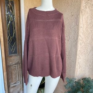 Shein Curve Long Sleeve Knotted Sweater (2XL)